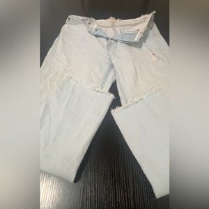 Levi's Light Blue Cropped Jeans